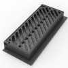 Barcelona Folding Scupper grate and Frame in ductile casting M-3B