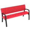 Maverik Polyethylene Plastic Bench urban furniture to sit in parks and gardens