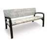Maverik Polyethylene Plastic Bench urban furniture to sit in parks and gardens