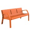 Alvium Plastic Bench urban furniture to sit in parks and gardens