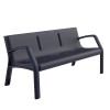 Alvium Plastic Bench urban furniture to sit in parks and gardens