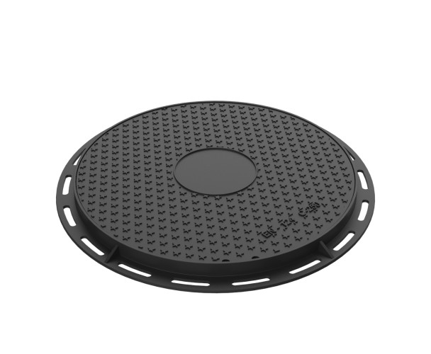 Tapa y aro circular de registro fundicion ductil B-8DU250