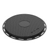 Tapa y aro circular de registro fundicion ductil B-8DU250