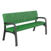 Maverik Polyethylene Plastic Bench urban furniture to sit in parks and gardens