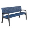 Maverik Polyethylene Plastic Bench urban furniture to sit in parks and gardens