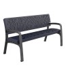 Maverik Polyethylene Plastic Bench urban furniture to sit in parks and gardens