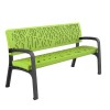 Maverik Polyethylene Plastic Bench urban furniture to sit in parks and gardens