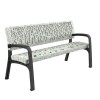 Maverik Polyethylene Plastic Bench urban furniture to sit in parks and gardens
