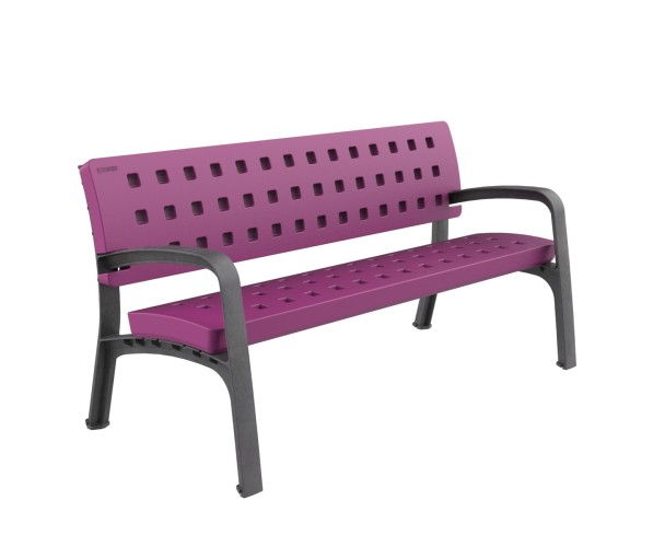 Modo Plastic Bench urban furniture to sit in parks and gardens