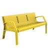 Alvium Plastic Bench urban furniture to sit in parks and gardens